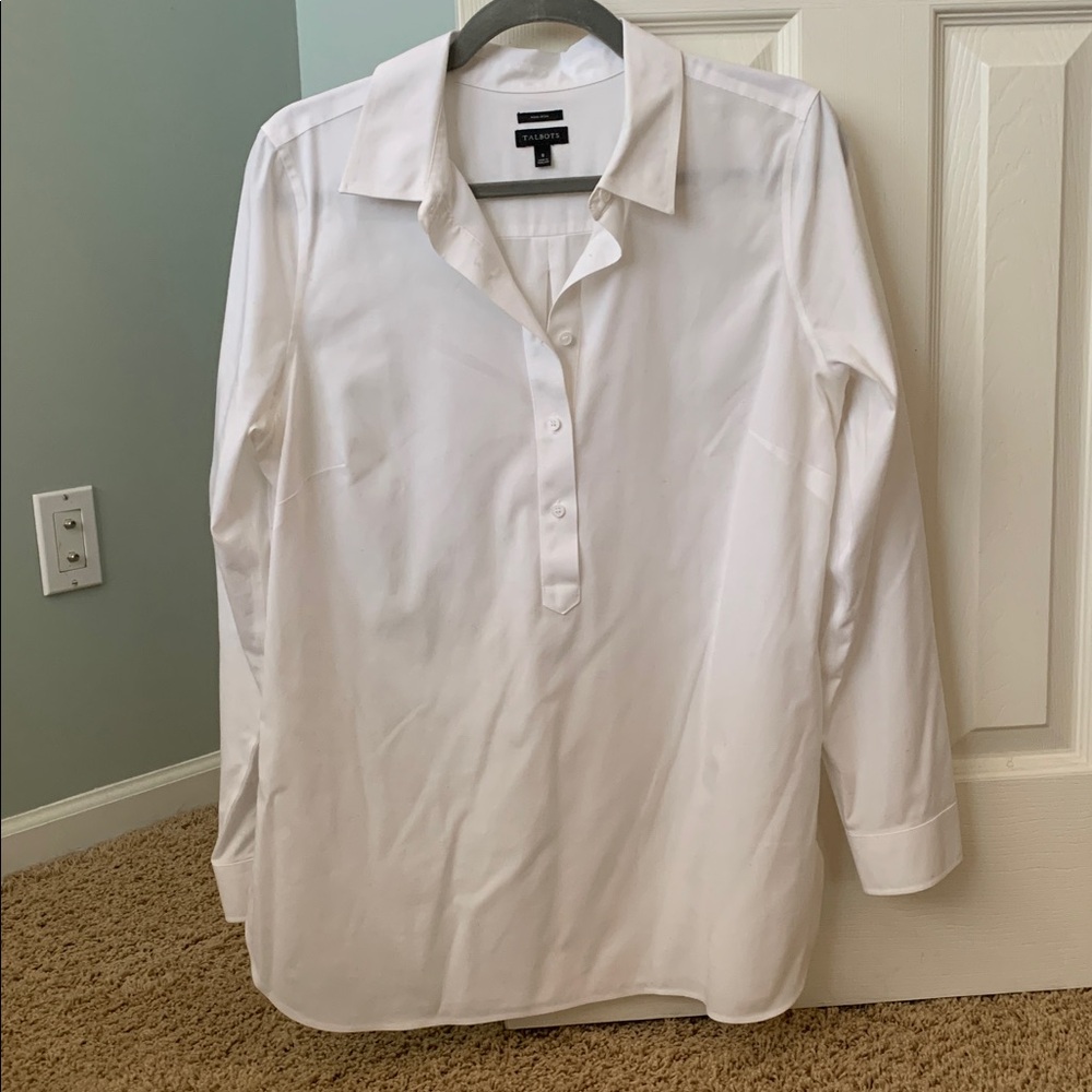 Talbots Crisp White Long Sleeve Shirt